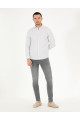 Haki Slim Fit Uzun Kollu Gömlek 50272314-VR027