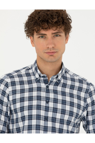 Lacivert Regular Fit Uzun Kollu Gömlek 50277746-vr033 Lacivert Regular Fit Uzun Kollu Gömlek 50277746-vr033