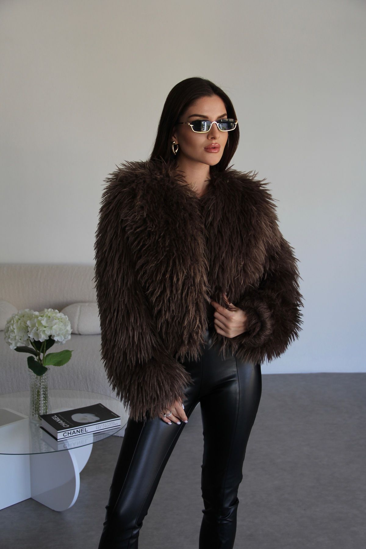 Marka Model Kabarık Astarlı Premium Kısa Kürk Ceket Marka Model Kabarık Astarlı Premium Kısa Kürk Ceket