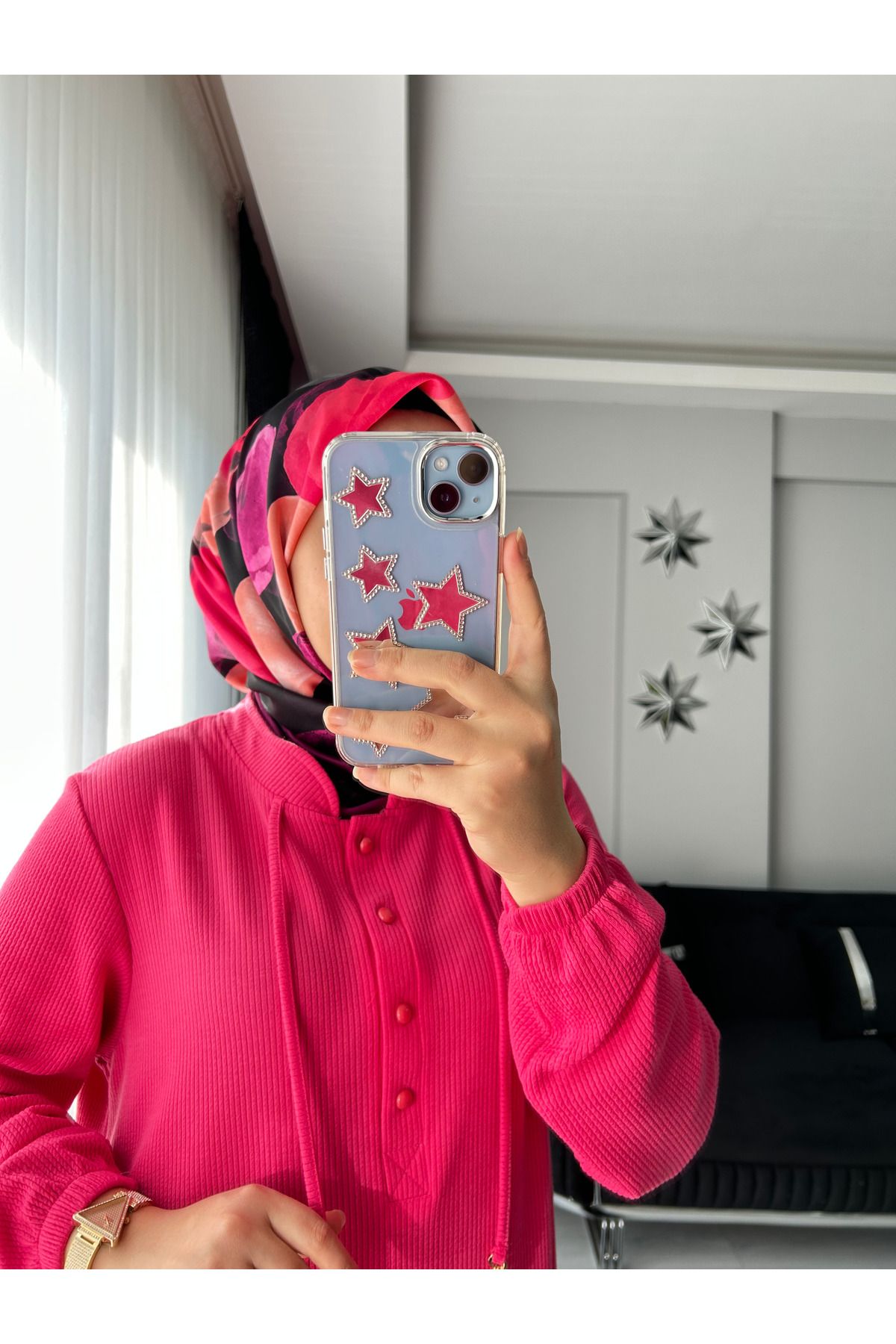 Oversize Düğmeli İpli Fitilli Tesettür Elbise Oversize Düğmeli İpli Fitilli Tesettür Elbise