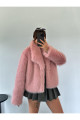 Paulina Şal Pembe Kürk  Ceket Paulina Şal Pembe Kürk  Ceket