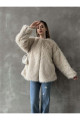 Kadın Taş Hakim Yaka İçi Astarlı Kancalı Oversize Tüylü Peluş Premium Suni Kürklü Uzun Ceket Mont Kadın Taş Hakim Yaka İçi Astarlı Kancalı Oversize Tüylü Peluş Premium Suni Kürklü Uzun Ceket Mont