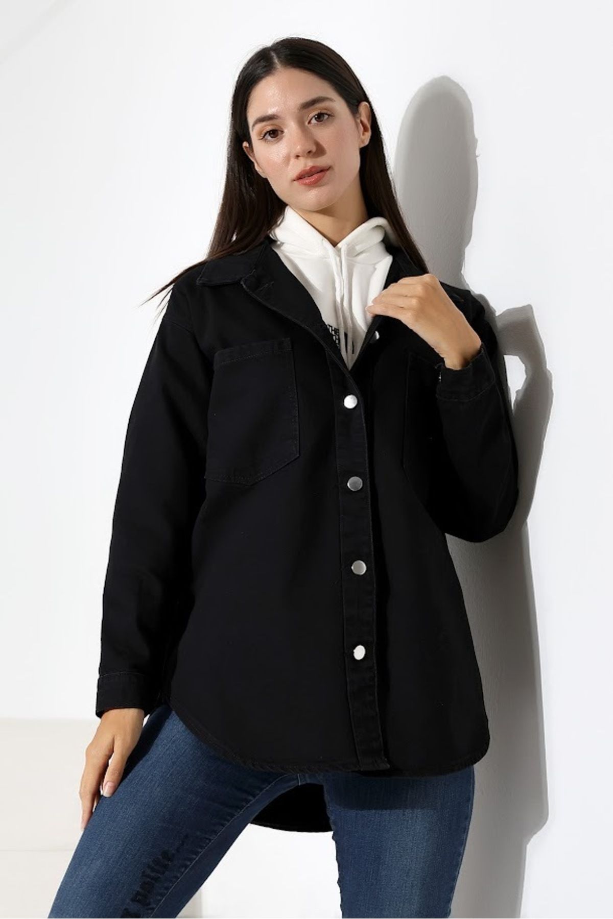 KOPYA - Kadın oversize salaş kot ceket KOPYA - Kadın oversize salaş kot ceket