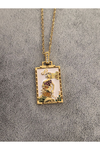 LA PORTA ÇELİK TAROT KOLYE LA PORTA ÇELİK TAROT KOLYE