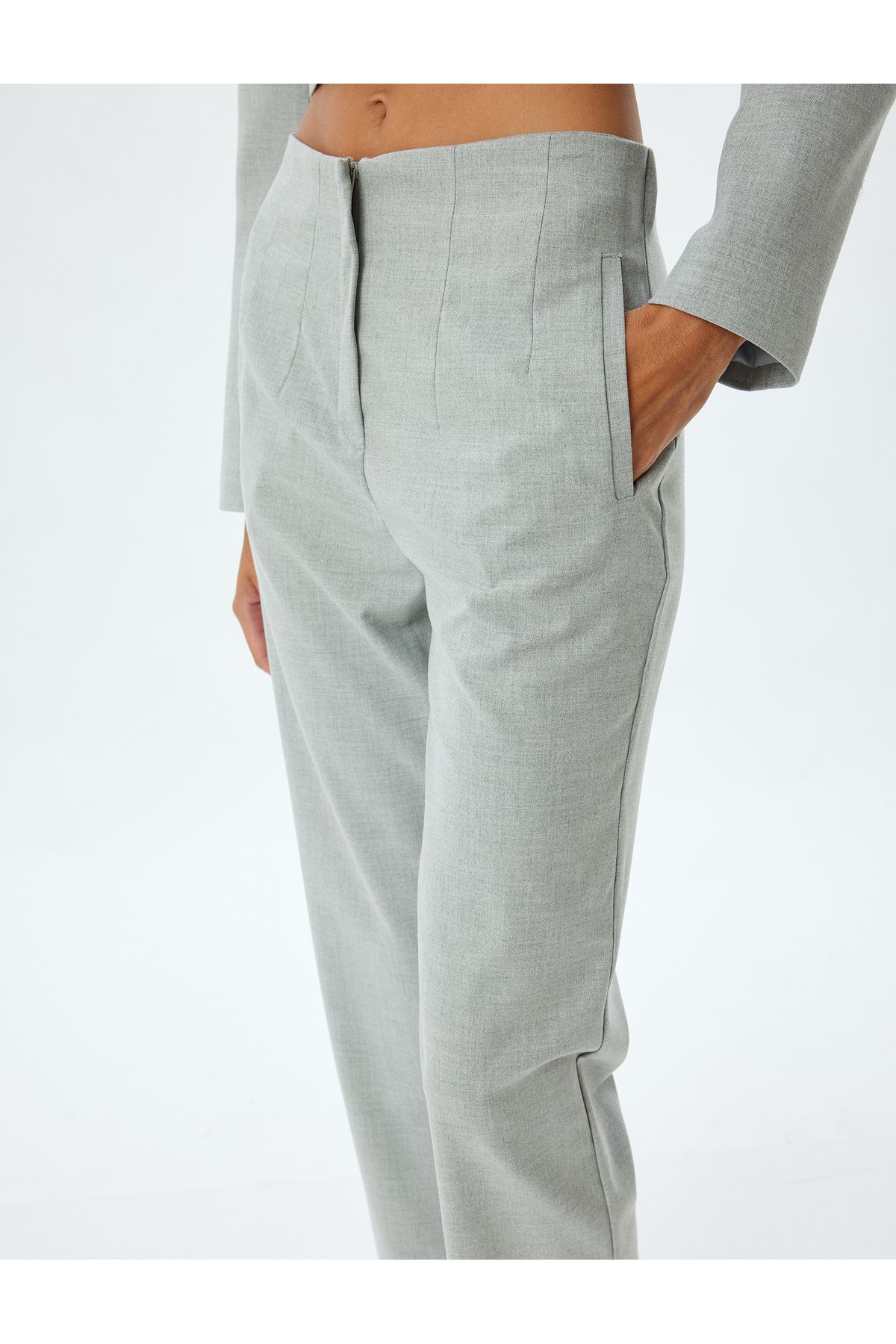 Standart Bel Slim Fit Cepli Cigarette Pantolon Standart Bel Slim Fit Cepli Cigarette Pantolon