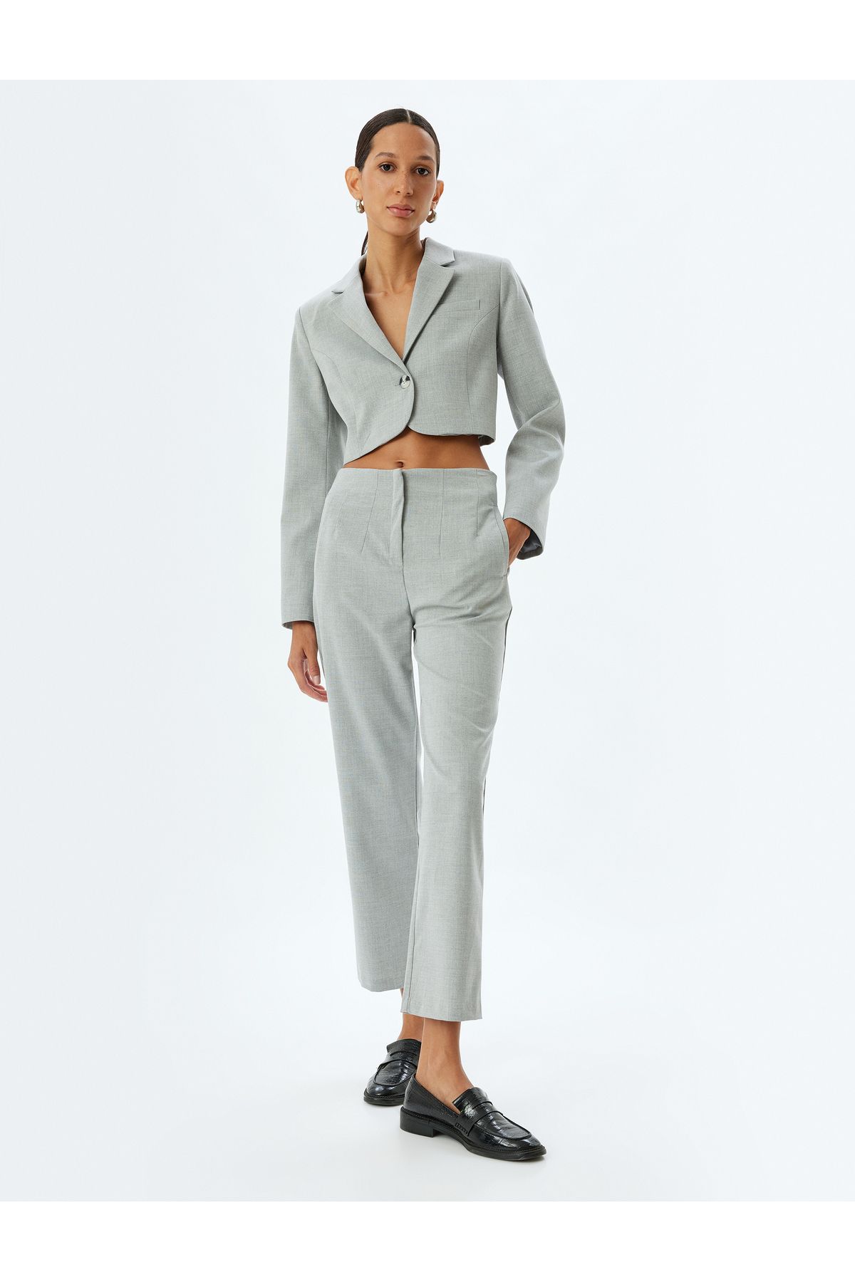Standart Bel Slim Fit Cepli Cigarette Pantolon Standart Bel Slim Fit Cepli Cigarette Pantolon