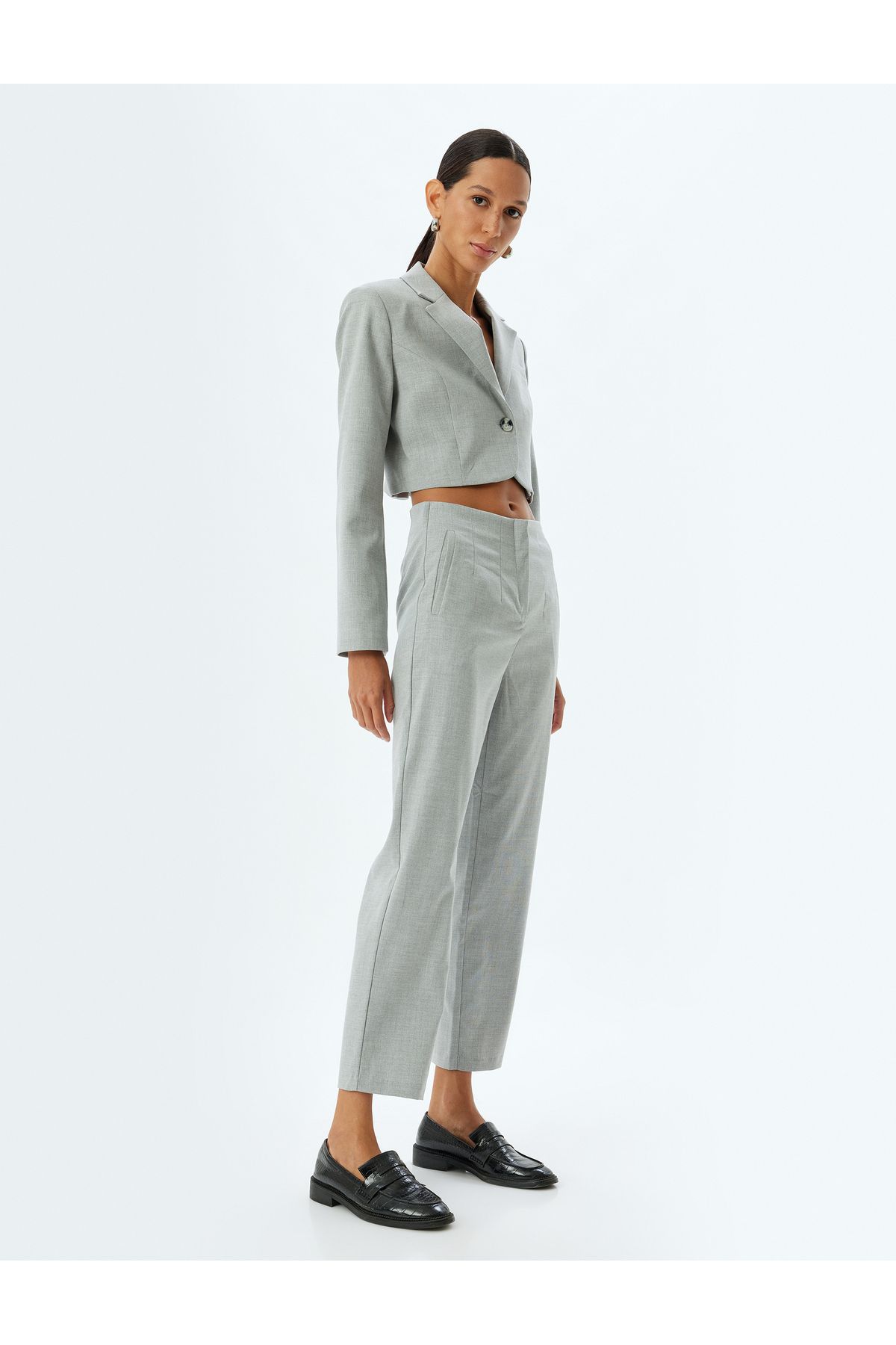 Standart Bel Slim Fit Cepli Cigarette Pantolon Standart Bel Slim Fit Cepli Cigarette Pantolon