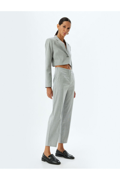 Standart Bel Slim Fit Cepli Cigarette Pantolon Standart Bel Slim Fit Cepli Cigarette Pantolon