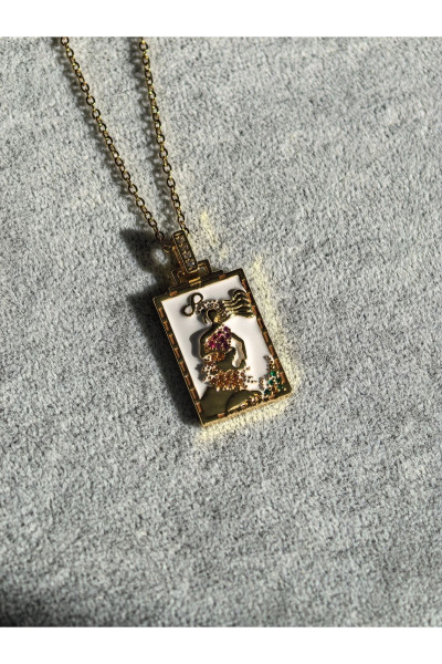 LA PORTA ÇELİK TAROT KOLYE LA PORTA ÇELİK TAROT KOLYE