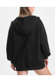 Unisex Siyah Pamuklu Kalın Kumaş Oversize / Geniş Kesim Fermuarlı Hırka Unisex Siyah Pamuklu Kalın Kumaş Oversize / Geniş Kesim Fermuarlı Hırka