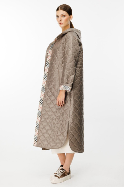 Özel Garni Desen Baharlık Hafif İçi Dolgulu Spor Trench Kap Kaban-Vizon Özel Garni Desen Baharlık Hafif İçi Dolgulu Spor Trench Kap Kaban-Vizon