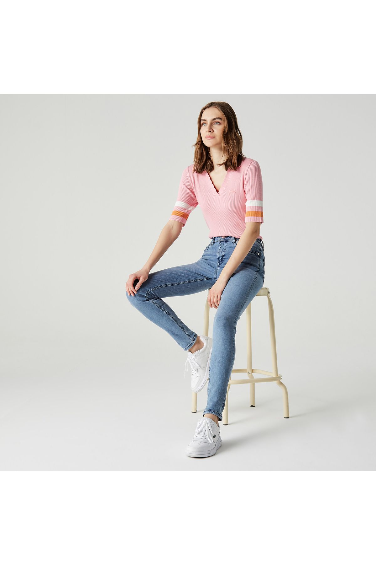 Kadın Skinny Fit Denim Mavi Pantolon Kadın Skinny Fit Denim Mavi Pantolon