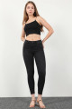 Kadın Paçası Yırtık Slim Fit Jean Pantolon Antrasit Kadın Paçası Yırtık Slim Fit Jean Pantolon Antrasit