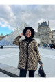 Leopar Triko Hırka Kadın Bisiklet Yaka Leopar Desenli Kahverengi Yünlü Hırka Leopar Triko Hırka Kadın Bisiklet Yaka Leopar Desenli Kahverengi Yünlü Hırka