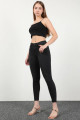 Kadın Paçası Yırtık Slim Fit Jean Pantolon Antrasit Kadın Paçası Yırtık Slim Fit Jean Pantolon Antrasit