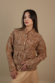 Pullu Kahve Gold Ceket Mont Pullu Kahve Gold Ceket Mont