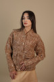 Pullu Kahve Gold Ceket Mont Pullu Kahve Gold Ceket Mont