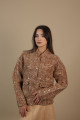 Pullu Kahve Gold Ceket Mont Pullu Kahve Gold Ceket Mont
