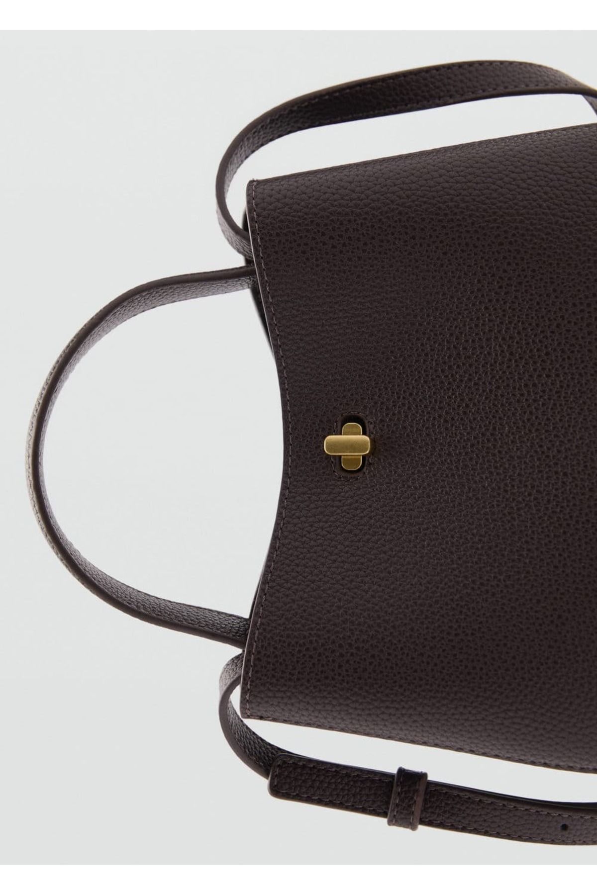 Metalik detaylı mini shopper çanta Metalik detaylı mini shopper çanta