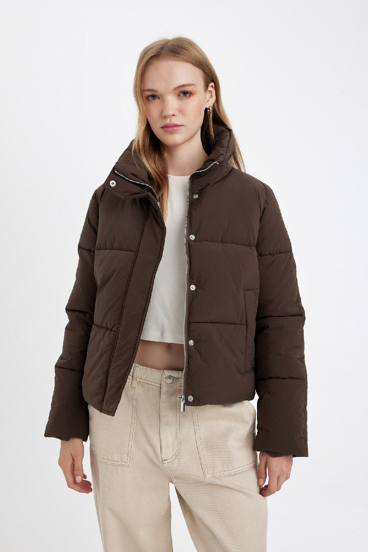 Su Itici Dik Yaka Şişme Mont Cepli Fermuar Çıtçıtlı C9705ax24wn Su Itici Dik Yaka Şişme Mont Cepli Fermuar Çıtçıtlı C9705ax24wn