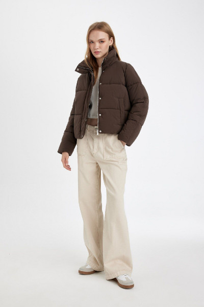 Su Itici Dik Yaka Şişme Mont Cepli Fermuar Çıtçıtlı C9705ax24wn Su Itici Dik Yaka Şişme Mont Cepli Fermuar Çıtçıtlı C9705ax24wn