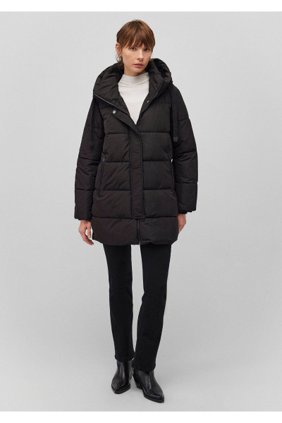 Kapüşonlu Siyah Şişme Mont 1110150-900 Kapüşonlu Siyah Şişme Mont 1110150-900