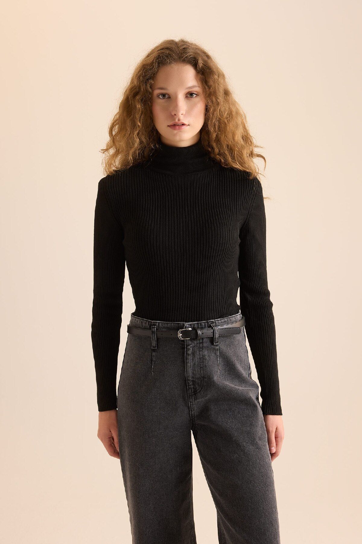 Slim Fit Dar Kesim Balıkçı Yaka Triko Kazak X7912azns Slim Fit Dar Kesim Balıkçı Yaka Triko Kazak X7912azns