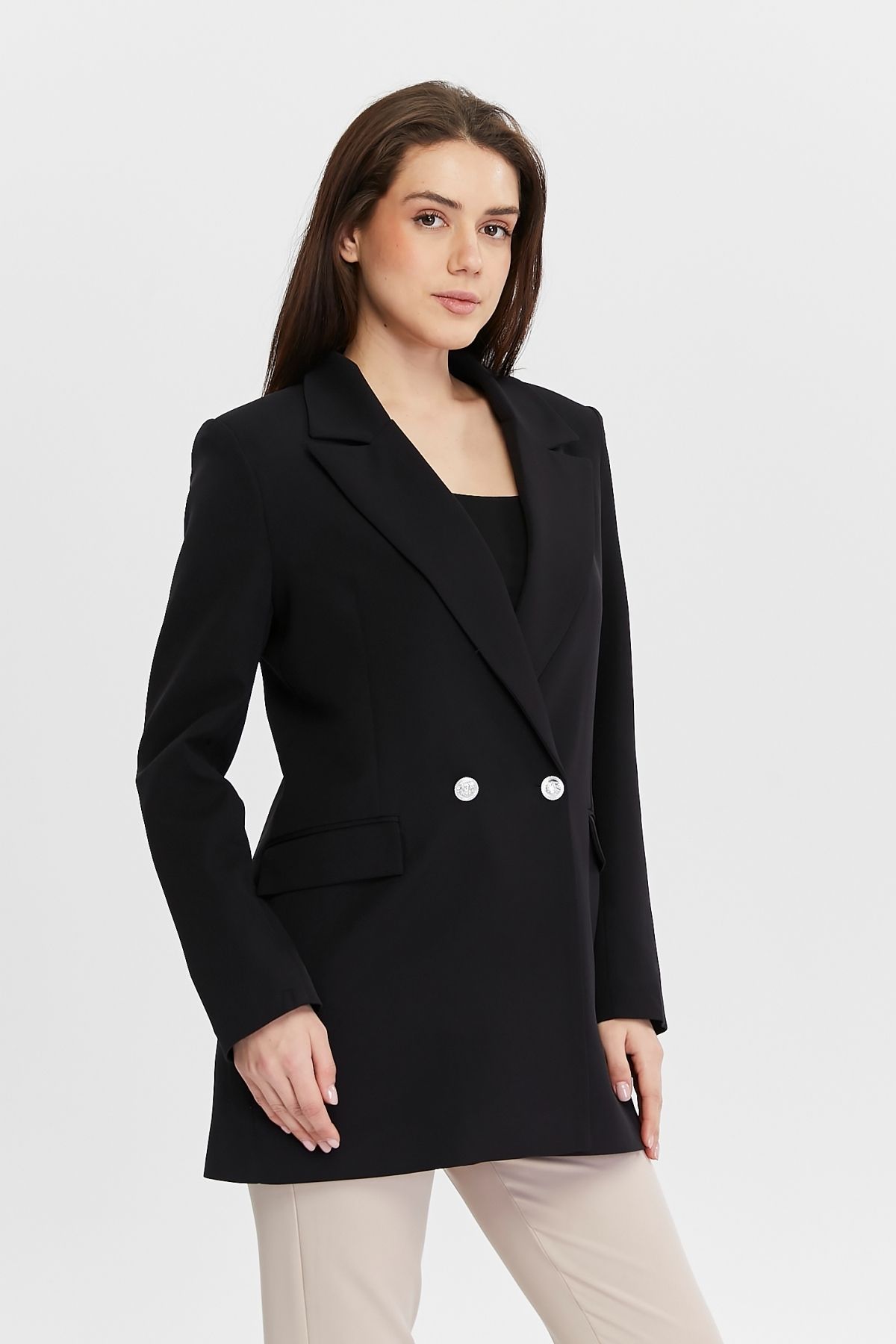 Oversize Dokuma Blazer Ceket Oversize Dokuma Blazer Ceket