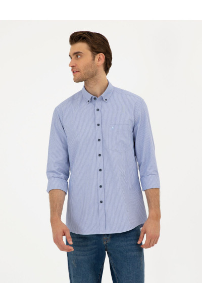 Saks Regular Fit Uzun Kollu Gömlek 50296061-VR045 Saks Regular Fit Uzun Kollu Gömlek 50296061-VR045