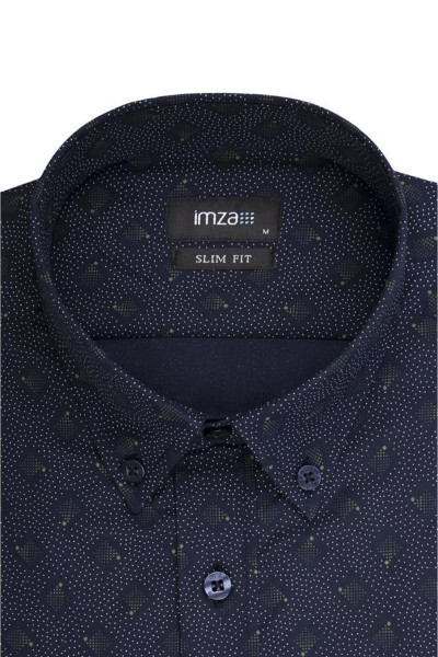 Koyu Haki Uzun Kol Baskılı Düğmeli Yaka Slim Fit Dar Kesim Klasik Gömlek 1004220274 Koyu Haki Uzun Kol Baskılı Düğmeli Yaka Slim Fit Dar Kesim Klasik Gömlek 1004220274