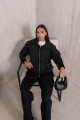 SİYAH Taşlı Scuba Takım 32-3406 SİYAH Taşlı Scuba Takım 32-3406