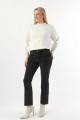 Kadın Slim Flare Jean Pantolon Koyu Antrasit Kadın Slim Flare Jean Pantolon Koyu Antrasit