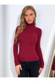 Unisex Bordo Pamuklu Kumaş Balıkçı Yaka Kaşkorse Şardonlu Slimfit Boğazlı Kazak Unisex Bordo Pamuklu Kumaş Balıkçı Yaka Kaşkorse Şardonlu Slimfit Boğazlı Kazak