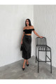 SATEN ETEK DOKULU YÜKSEK BEL KALIN SATEN 88 CM / SATIN SKIRT TEXTURED HIGH WAIST THICK SATIN SATEN ETEK DOKULU YÜKSEK BEL KALIN SATEN 88 CM / SATIN SKIRT TEXTURED HIGH WAIST THICK SATIN