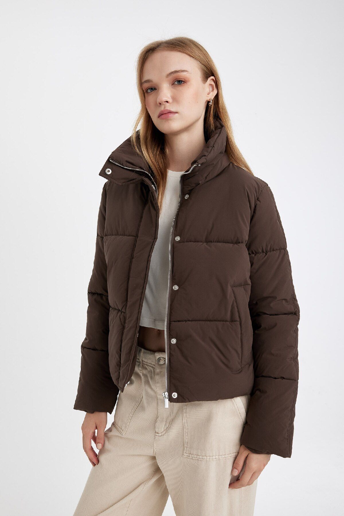 Su Itici Dik Yaka Şişme Mont Cepli Fermuar Çıtçıtlı C9705ax24wn Su Itici Dik Yaka Şişme Mont Cepli Fermuar Çıtçıtlı C9705ax24wn