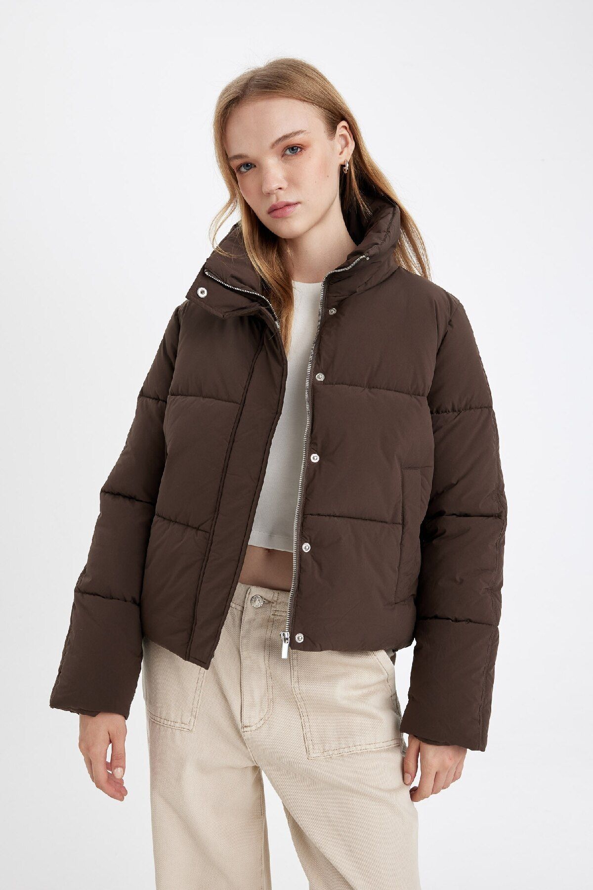 Su Itici Dik Yaka Şişme Mont Cepli Fermuar Çıtçıtlı C9705ax24wn Su Itici Dik Yaka Şişme Mont Cepli Fermuar Çıtçıtlı C9705ax24wn