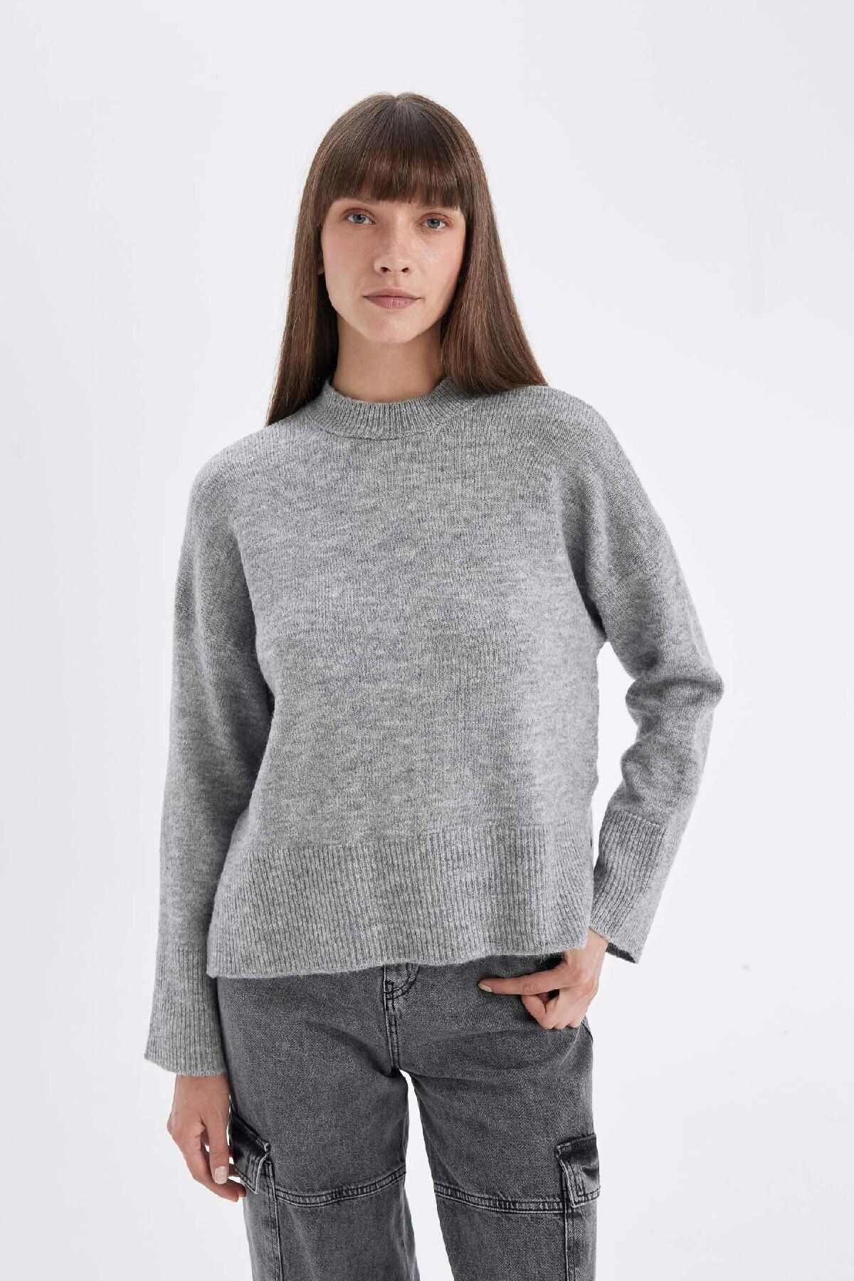 Relax Fit Bisiklet Yaka Kazak A5015axns Relax Fit Bisiklet Yaka Kazak A5015axns