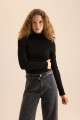 Slim Fit Dar Kesim Balıkçı Yaka Triko Kazak X7912azns Slim Fit Dar Kesim Balıkçı Yaka Triko Kazak X7912azns