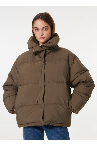 Kahve Kadın Şişme Mont RELAXED PUFFER Kahve Kadın Şişme Mont RELAXED PUFFER