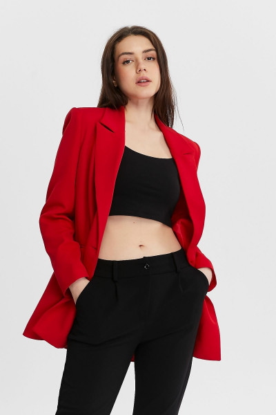 Oversize Dokuma Blazer Ceket Oversize Dokuma Blazer Ceket