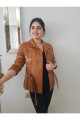 KADIN TABA BEL KUŞAKLI HAKİKİ DERİ CEKET KADIN TABA BEL KUŞAKLI HAKİKİ DERİ CEKET