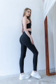 Dar Kesim Kamuflaj Spor Tayt Scrunch Butt Leggings Büzgülü Toparlayıcı