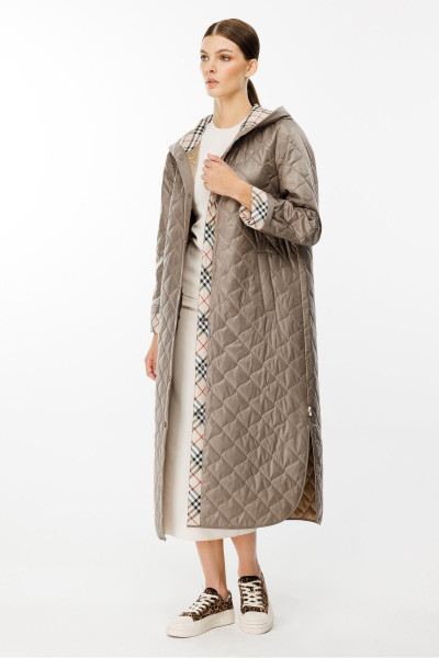 Özel Garni Desen Baharlık Hafif İçi Dolgulu Spor Trench Kap Kaban-Vizon Özel Garni Desen Baharlık Hafif İçi Dolgulu Spor Trench Kap Kaban-Vizon