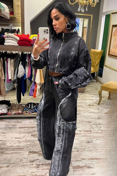 Tasarım Denim Ceket Tasarım Denim Ceket
