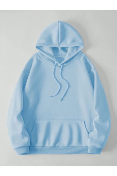 Time Never Baskılı Oversize Kapüşonlu Sweatshirt Time Never Baskılı Oversize Kapüşonlu Sweatshirt