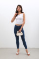 Kadın Skinny Fit Likralı Tayt Jean Pantolon Mavi Kadın Skinny Fit Likralı Tayt Jean Pantolon Mavi