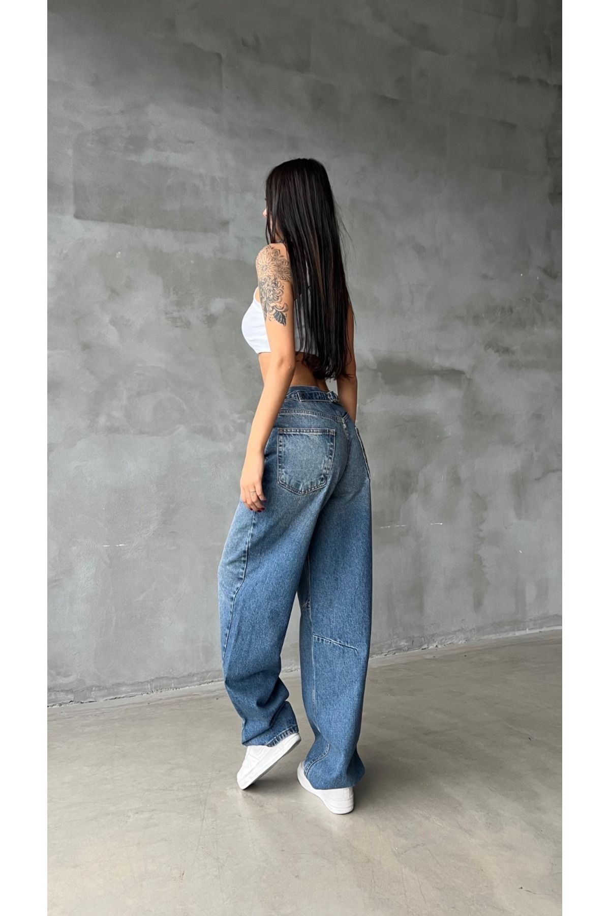 Trend Wıde Leg Baggy Denim Pantolon-wide Leg Loose Fit Jeans Trend Wıde Leg Baggy Denim Pantolon-wide Leg Loose Fit Jeans