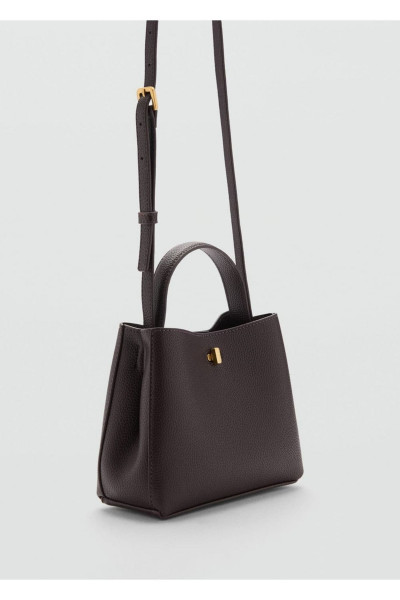 Metalik detaylı mini shopper çanta Metalik detaylı mini shopper çanta