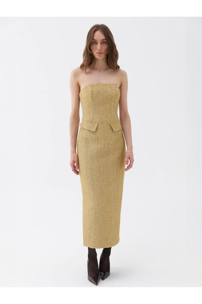 Straplez Maxi Elbise Straplez Maxi Elbise