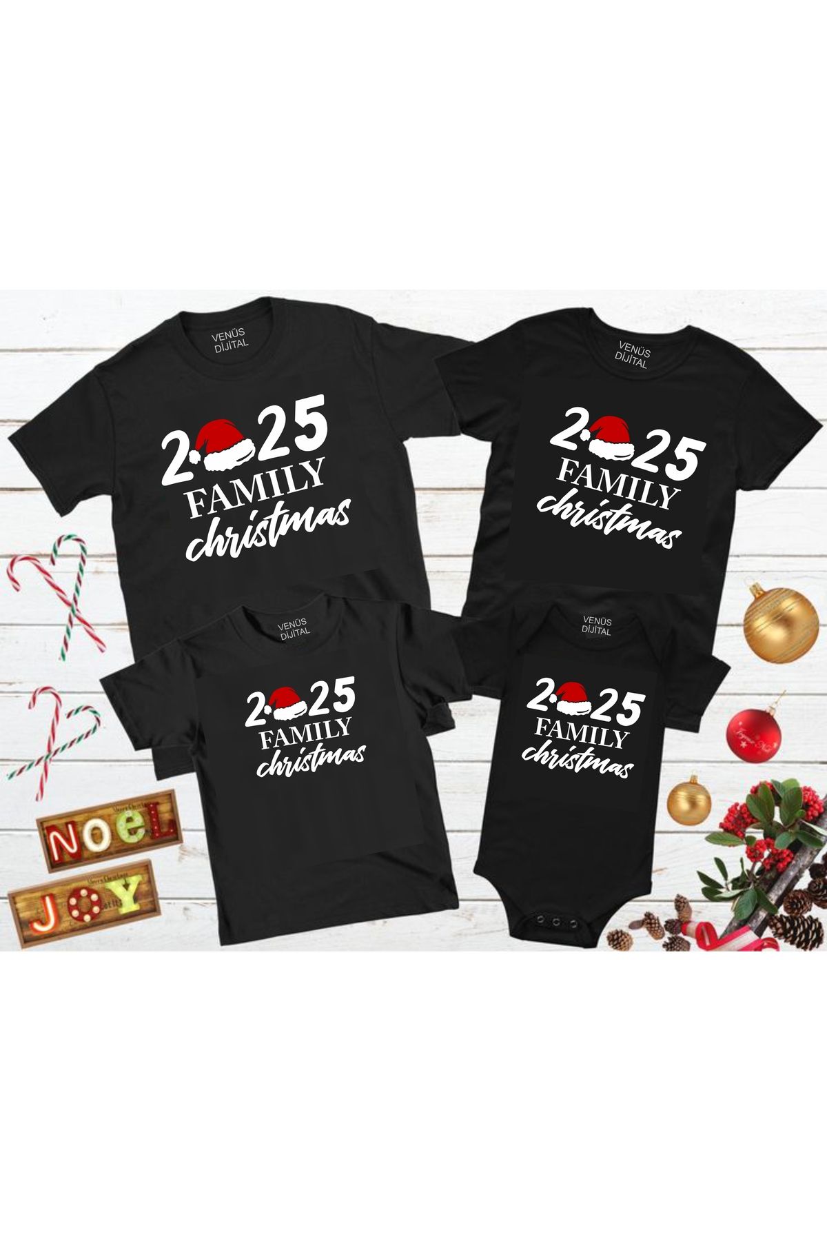 2024 Family Christmas Yılbaşı Kombini (gözüken 1 adet fiyatıdır)